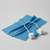 Fan White · Towel Sky Blue