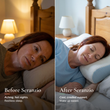 Seranzio Crest — before and after