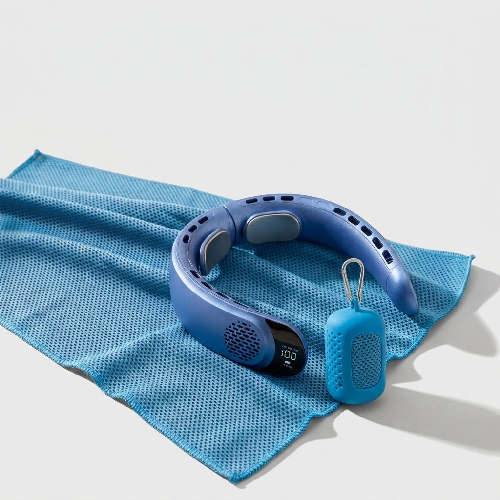Fan Blue · Towel Sky Blue