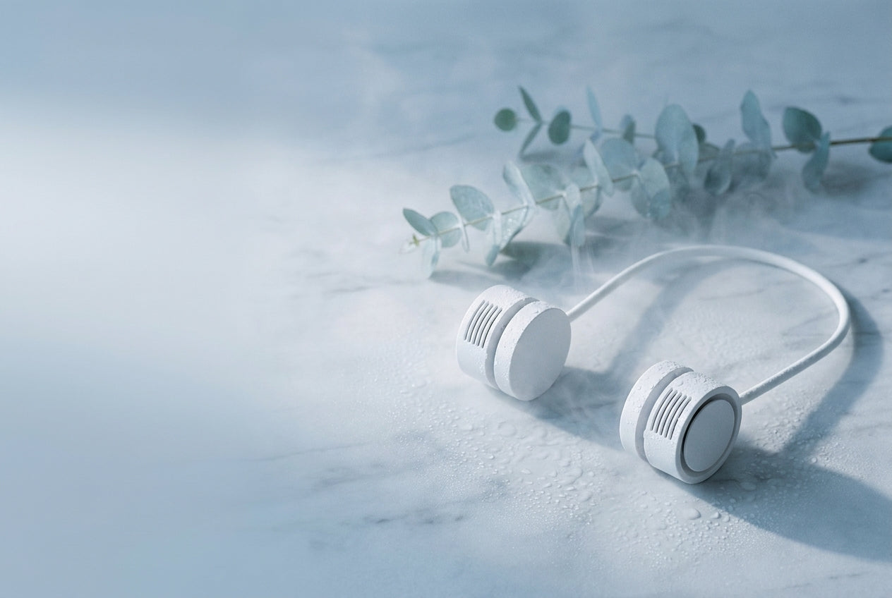 Aero foldable neck fan — feature banner