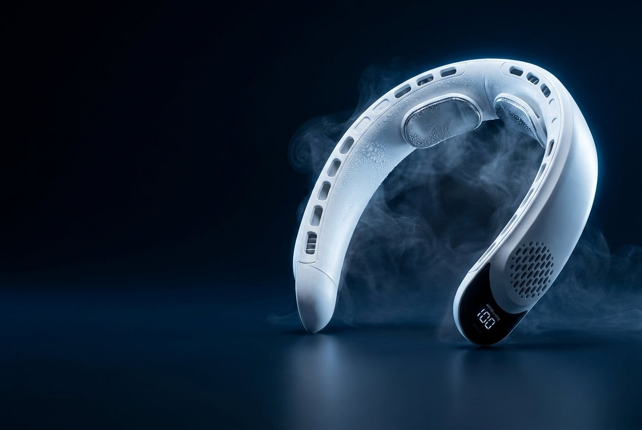 Mistral bladeless neck fan — feature banner