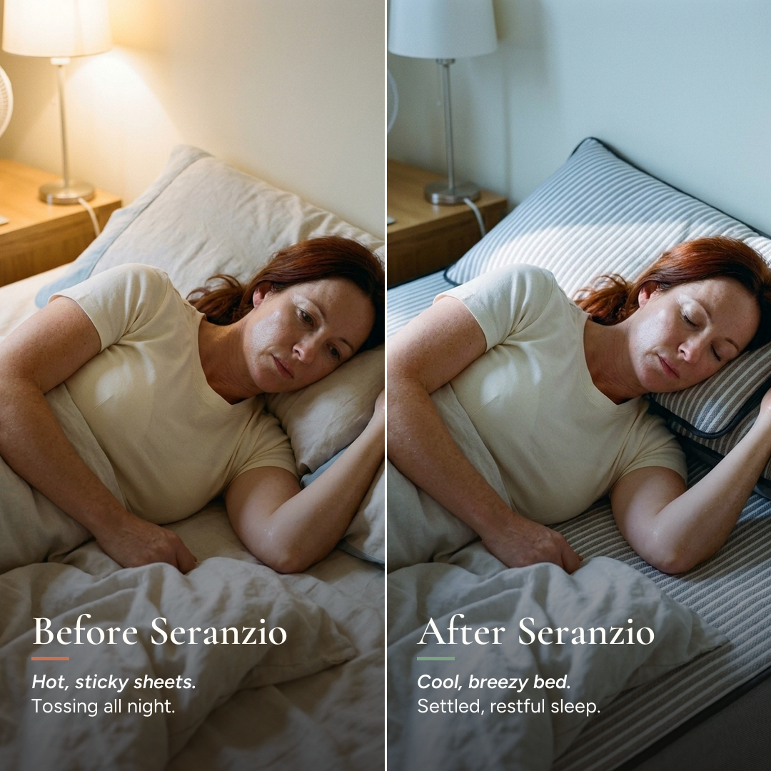 Seranzio Frost Fitted — before and after