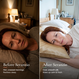 Seranzio Soie — before and after